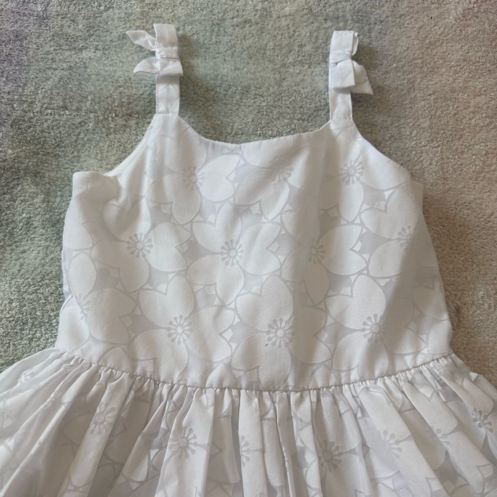 Gymboree White Floral Print Dress - Size 6X